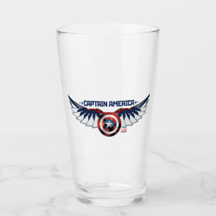 Avengers Captain America Shield With Wings Glass