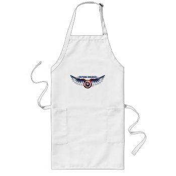 Avengers | Captain America Shield With Wings Long Apron by avengersclassics at Zazzle