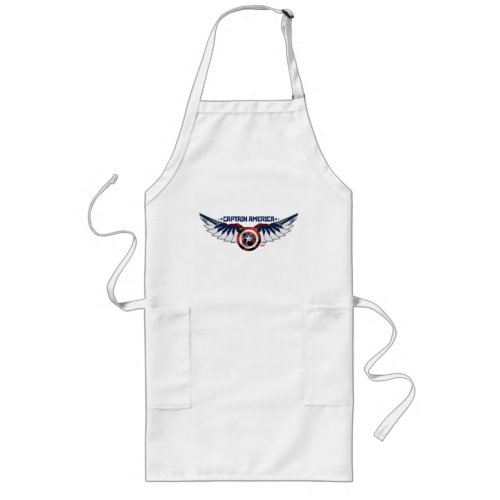 Avengers  Captain America Shield With Wings Long Apron