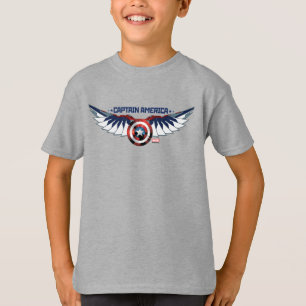 Avengers Captain America Shield With Wings T-Shirt