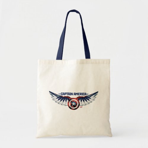Avengers  Captain America Shield With Wings Tote Bag