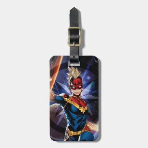 Avengers Captain Marel Flying Through Space Luggage Tag