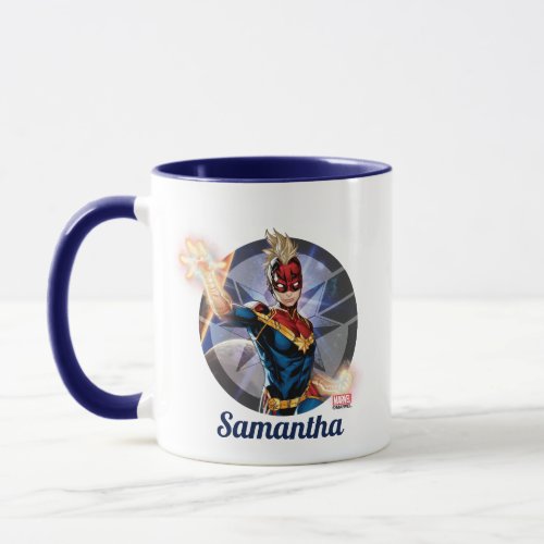 Avengers  Captain Marel Flying Through Space Mug