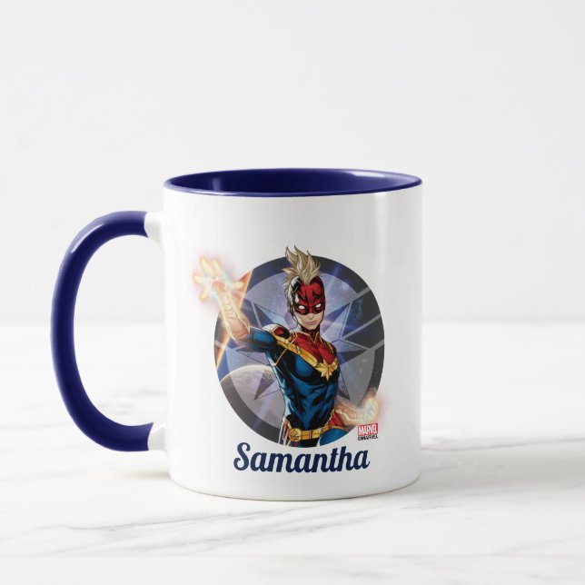 Avengers | Captain Marel Flying Through Space Mug (Left)
