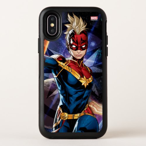 Avengers  Captain Marel Flying Through Space OtterBox Symmetry iPhone X Case