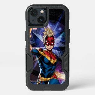 Avengers Captain Marel Flying Through Space iPhone 13 Case