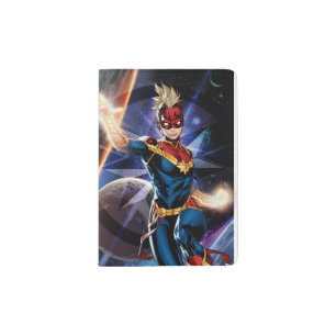 Avengers   Captain Marel Flying Through Space Passport Holder