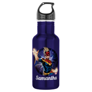 Avengers   Captain Marel Flying Through Space Stainless Steel Water Bottle