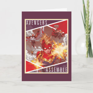 Avengers Captain Marvel & Avengers Assembled Card