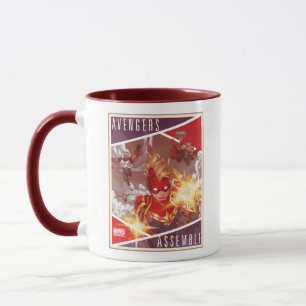 Avengers   Captain Marvel & Avengers Assembled Mug