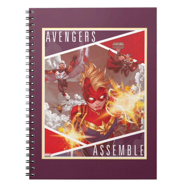 Avengers | Captain Marvel & Avengers Assembled Notebook (Front)