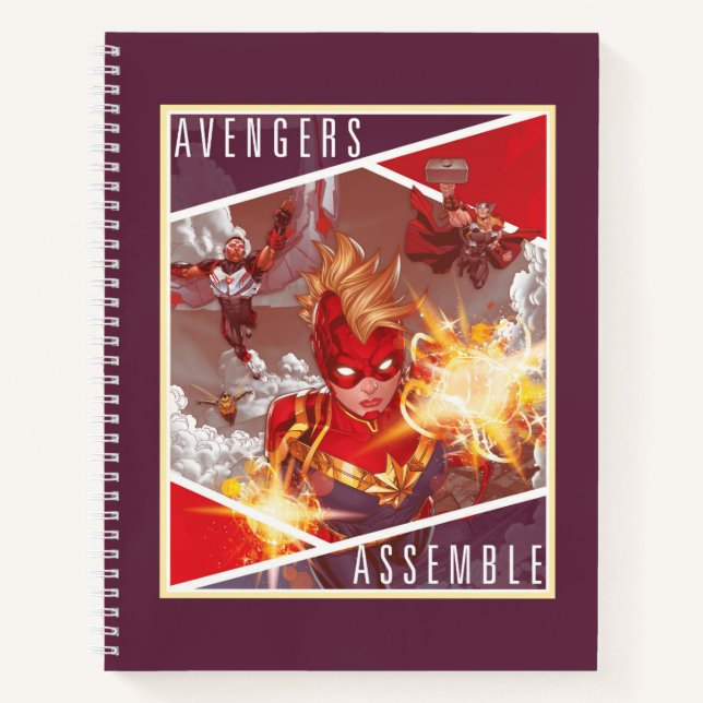 Avengers | Captain Marvel & Avengers Assembled Notebook (Front)