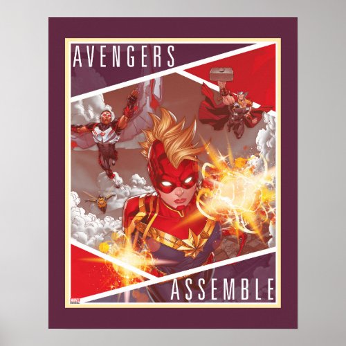 Avengers  Captain Marvel  Avengers Assembled Poster