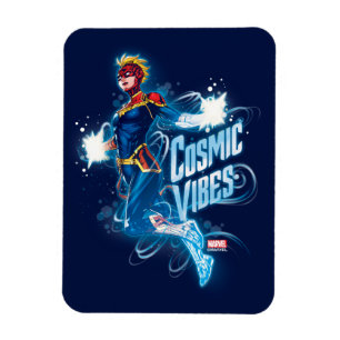 Avengers Captain Marvel Blue Cosmic Vibes Magnet