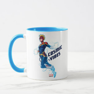 Avengers Captain Marvel Blue Cosmic Vibes Mug