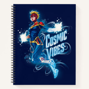 Avengers Captain Marvel Blue Cosmic Vibes Notebook