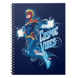 Avengers Captain Marvel Blue Cosmic Vibes Notebook