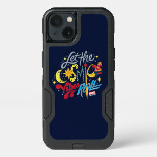 Avengers Captain Marvel Cosmic Vibes Typography iPhone 13 Case
