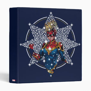 Avengers   Captain Marvel Hala Starlight 3 Ring Binder