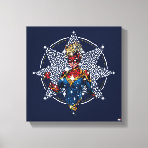 Avengers   Captain Marvel Hala Starlight Canvas Print