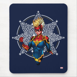 Avengers Captain Marvel Hala Starlight Mouse Pad