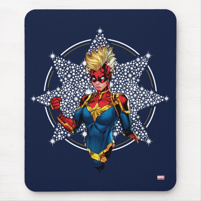Avengers | Captain Marvel Hala Starlight Mouse Pad (Front)