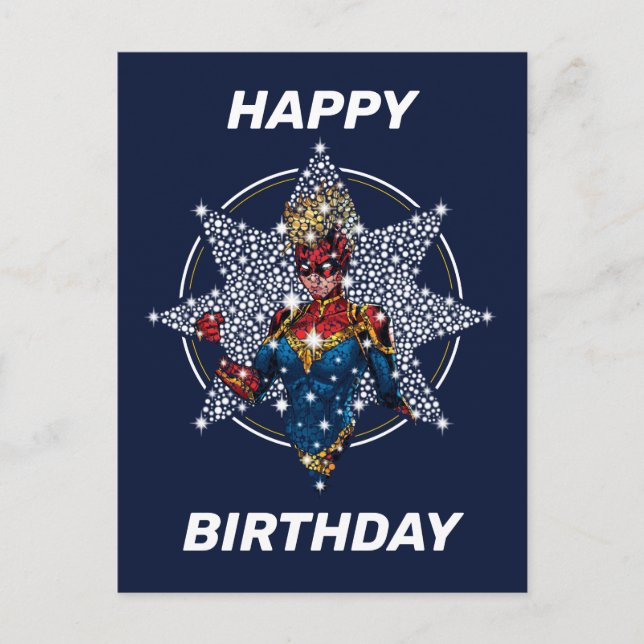 Avengers | Captain Marvel Hala Starlight Postcard (Front)