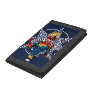 Avengers Captain Marvel Hala Starlight Tri-fold Wallet