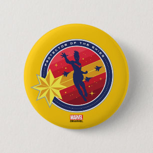 Avengers   Captain Marvel Protector of the Skies Button