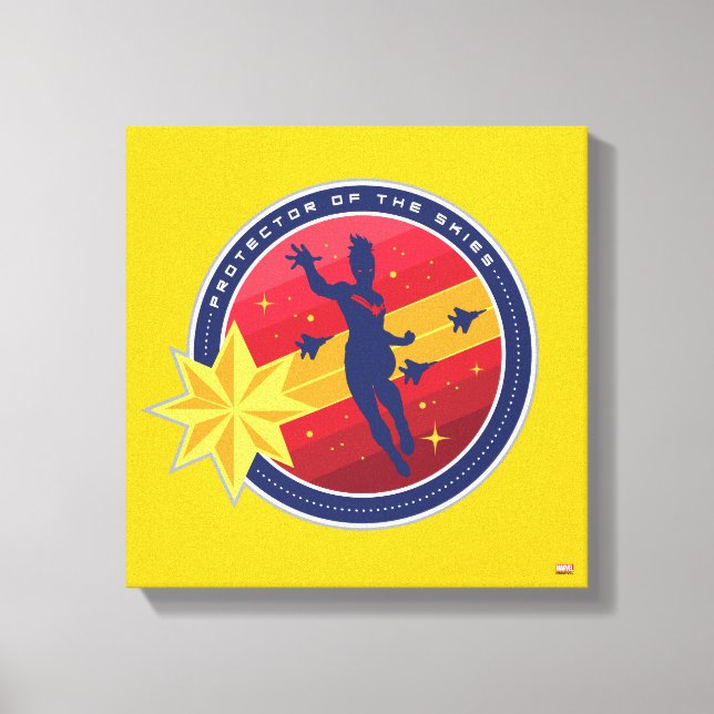 Avengers | Captain Marvel Protector of the Skies Canvas Print (Front)