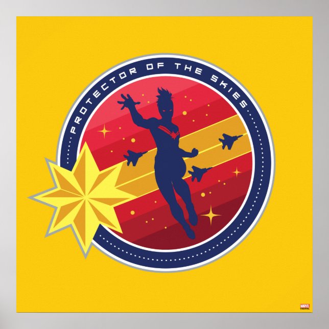 Avengers | Captain Marvel Protector of the Skies Poster (Front)