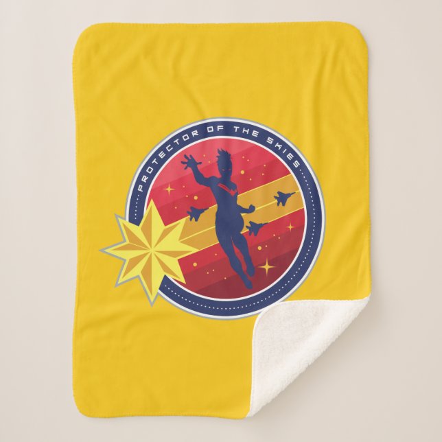 Avengers | Captain Marvel Protector of the Skies Sherpa Blanket (Front)