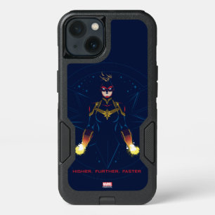Avengers Captain Marvel Reflected Light Line Art iPhone 13 Case