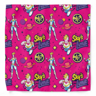 Avengers Captain Marvel Sky's The Limit Graphic Bandana
