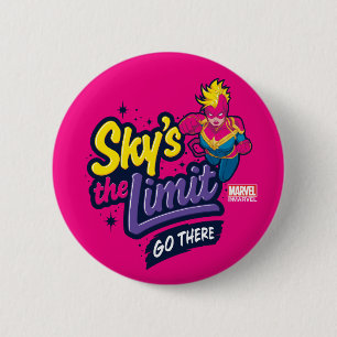 Avengers   Captain Marvel Sky's The Limit Graphic Button