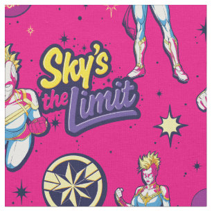Avengers Captain Marvel Sky's The Limit Graphic Fabric