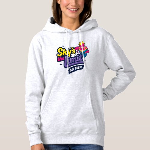 Avengers  Captain Marvel Skys The Limit Graphic Hoodie
