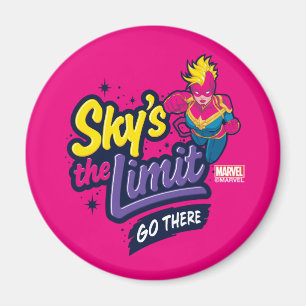 Avengers Captain Marvel Sky's The Limit Graphic Magnet