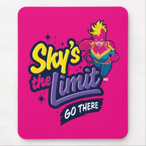 Avengers  Captain Marvel Skys The Limit Graphic Mouse Pad