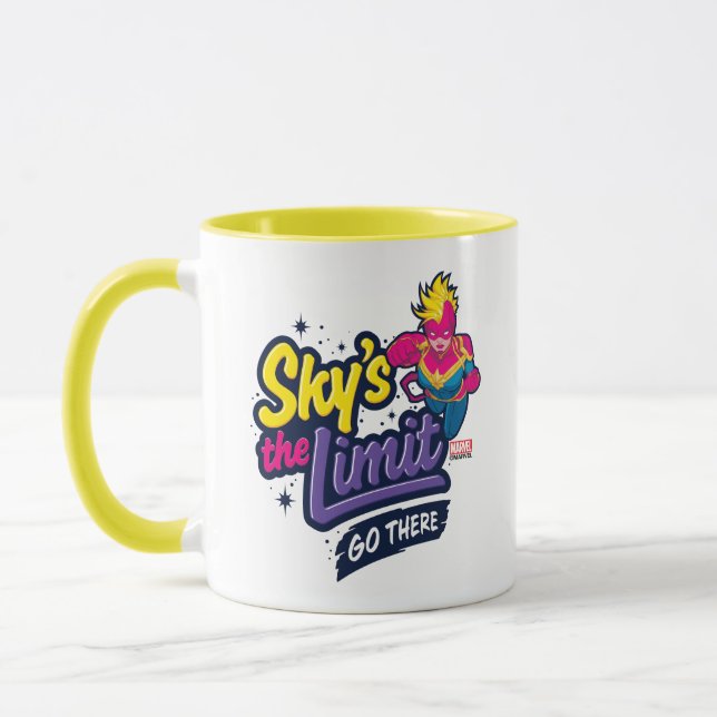 Avengers | Captain Marvel Sky's The Limit Graphic Mug (Left)