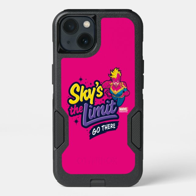 Avengers | Captain Marvel Sky's The Limit Graphic Otterbox iPhone Case (Back)