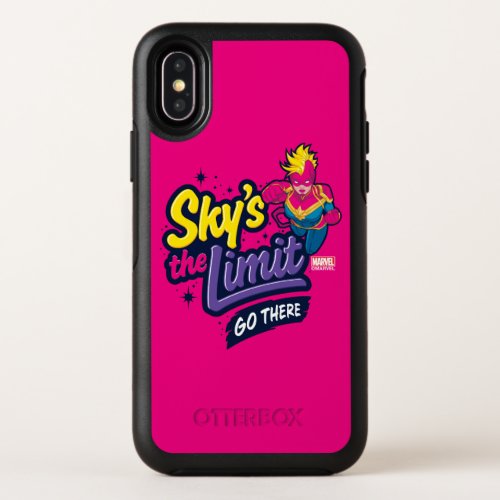 Avengers  Captain Marvel Skys The Limit Graphic OtterBox Symmetry iPhone X Case