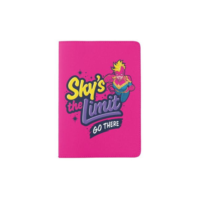 Avengers | Captain Marvel Sky's The Limit Graphic Passport Holder (Front)