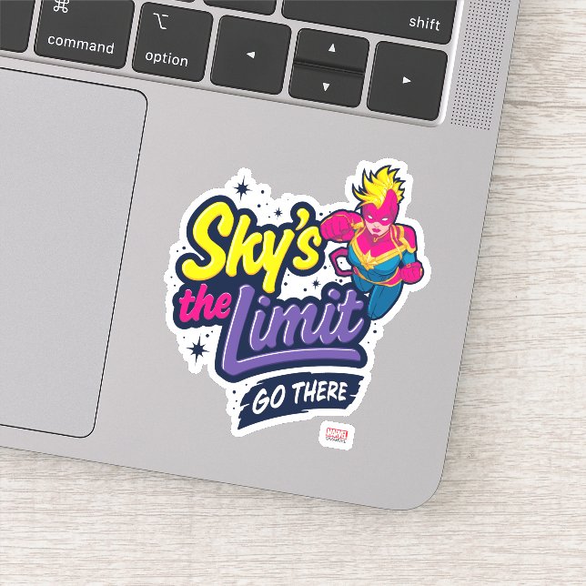 Avengers | Captain Marvel Sky's The Limit Graphic Sticker (Detail)