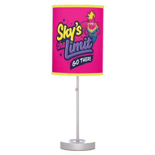 Avengers  Captain Marvel Skys The Limit Graphic Table Lamp