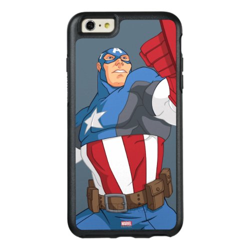 Avengers Cartoon Captain America Character Pose OtterBox iPhone 66s Plus Case