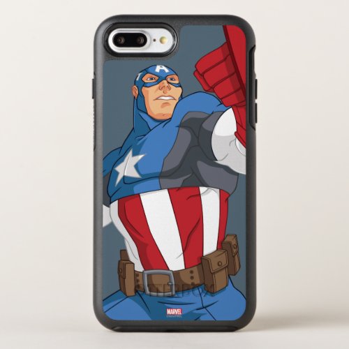 Avengers Cartoon Captain America Character Pose OtterBox Symmetry iPhone 8 Plus7 Plus Case