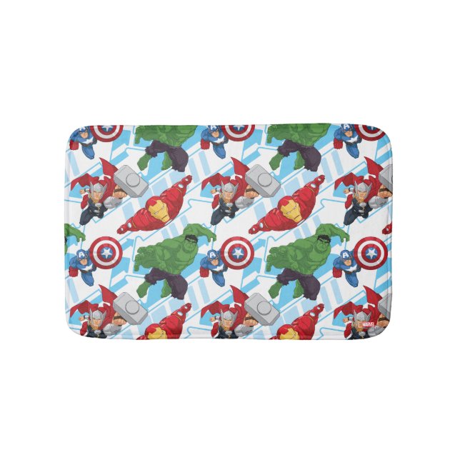 Avengers Character Action Kids Pattern Bathroom Mat (Front)
