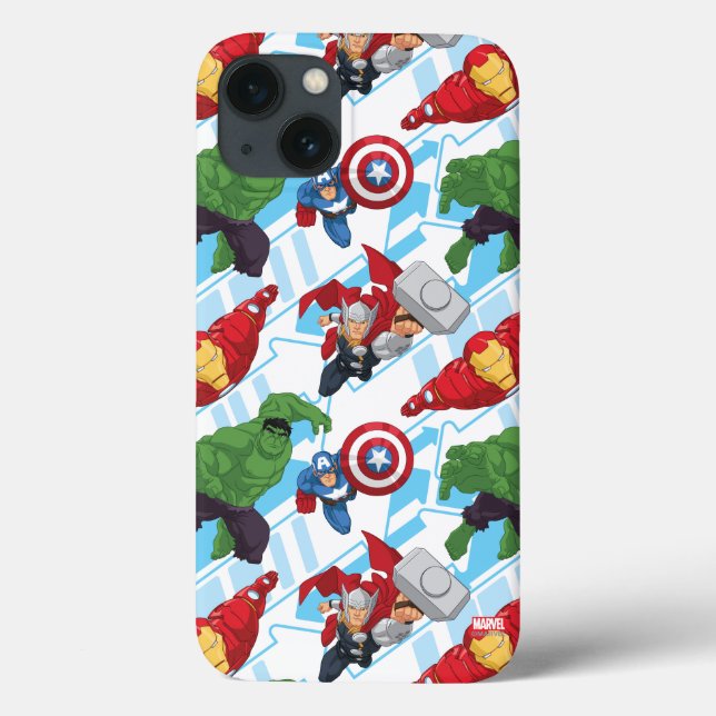 Avengers Character Action Kids Pattern Case-Mate iPhone Case (Back)