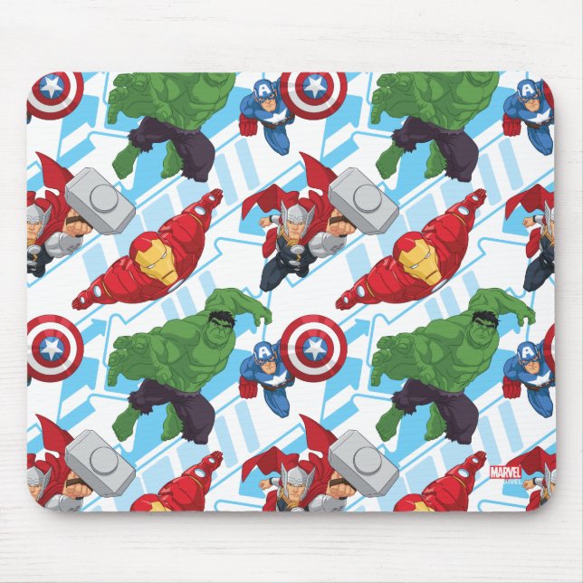 Avengers Character Action Kids Pattern Mouse Pad (Front)